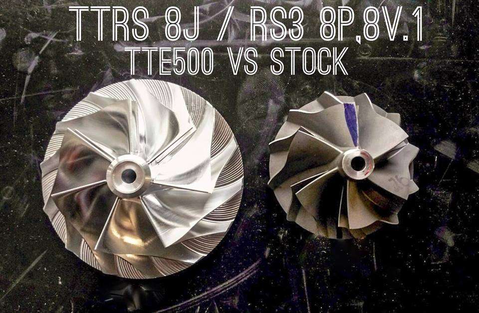 Turbocompresseur de mise à niveau TTE500+ 2.5TFSI Audi TTRS 8J / RS3 8P 8V.1 / RS Q3
