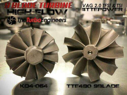 Turbocompresor mejorado TTE480+ 2.0TFSI EA113 K04-64 S3 8P, Golf 6 R, 5 ED30, Leon Cupra 1P
