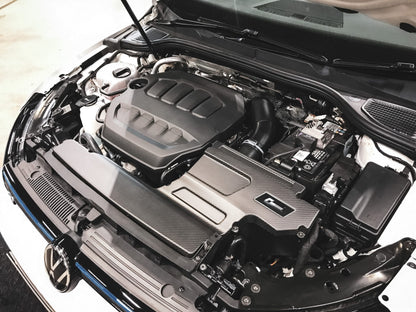 Couvercle en fibre de carbone RacingLine R600 (mise à niveau du couvercle) VW Golf 7 GTI/R Leon 5F Cupra A3/S3 8V 1.8+2.0 TSI MQB 