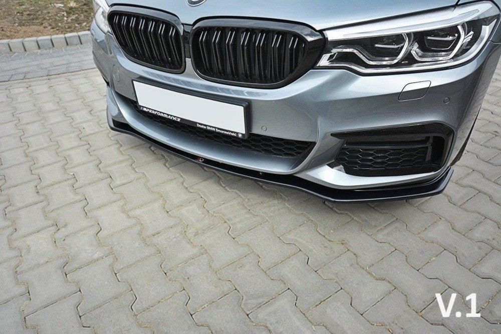 Maxton Design Front Splitter BMW 5 G30/G31 M-Pack - Gloss Black