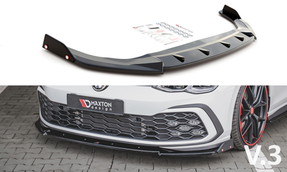 Maxton Design Front Splitter Volkswagen Golf 8 GTI / R-Line - Gloss Black