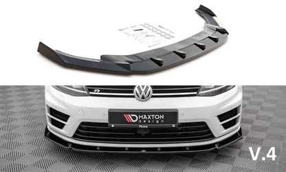 Maxton Design Front Splitter Volkswagen Golf R MK7 - Gloss Black