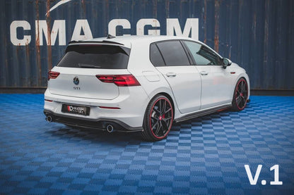 Maxton Design Capuchon De Spoiler Volkswagen Golf 8 GTI / R - Noir Brillant