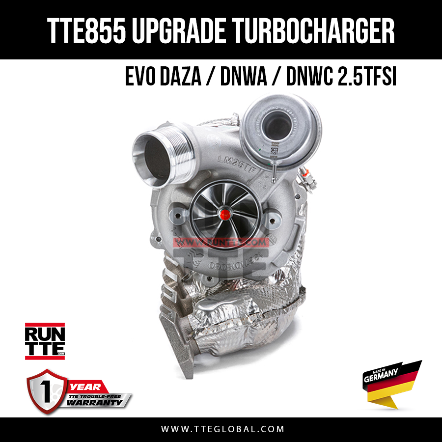 Turbocompresor mejorado TTE855 EVO 2.5TFSI DAZA / DNWA Audi RS3 8V.2 y TTRS 8S