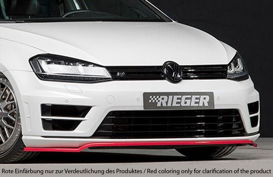 Rieger Répartiteur Avant Pour Volkswagen Golf MK7 R - Noir Brillant