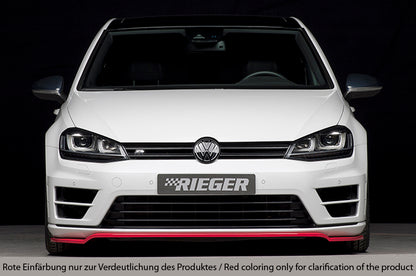 Rieger Front Splitter For Volkswagen Golf MK7 R - Gloss Black