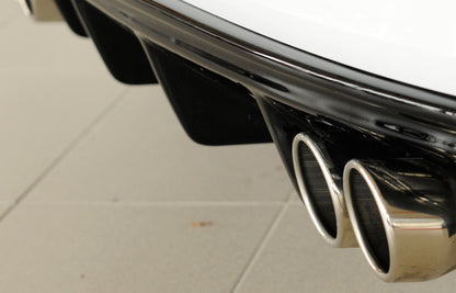 Rieger Rear Diffuser Insert (S3) For Audi A3 8V Sportback - Gloss Black