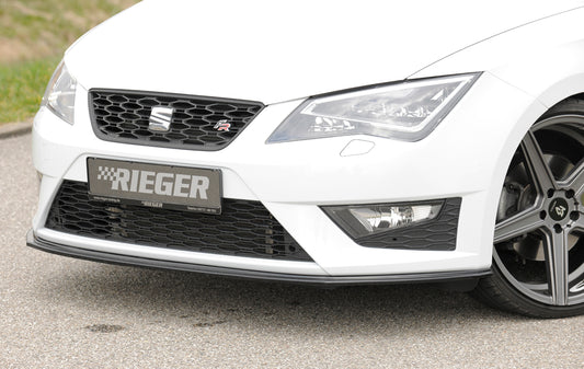 Rieger Front Splitter For Seat Leon FR/Cupra 5F - Gloss Black