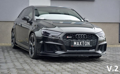 Maxton Design Répartiteur Avant Audi RS3 8V Facelift Sportback - Noir Brillant