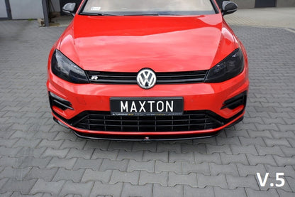 Maxton Design Répartiteur Avant VW Golf MK7.5 R - Noir Brillant
