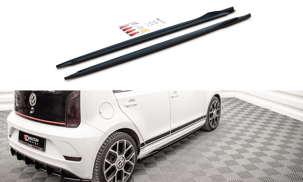 Maxton Design Side Skirts Diffusers Volkswagen Up GTI - Gloss Black